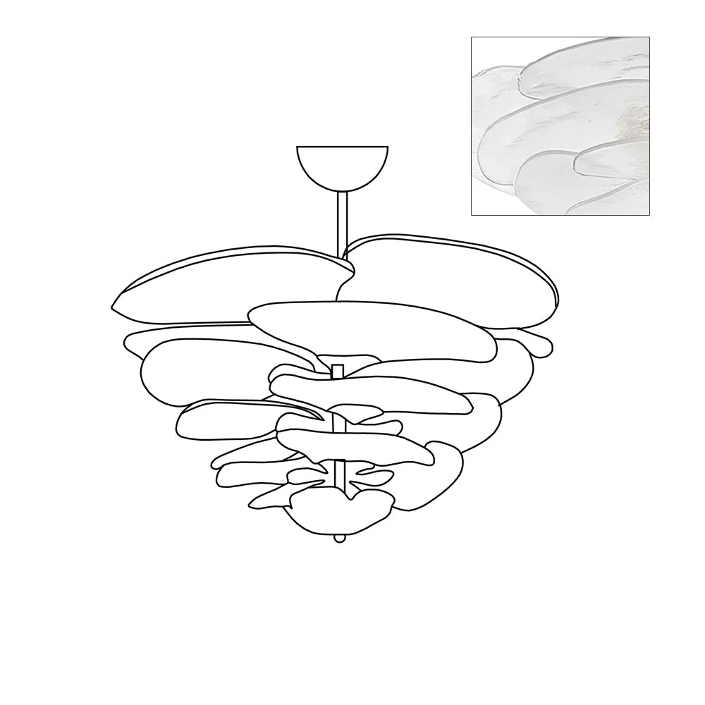 Petals Gold Murano Chandelier - Image 36