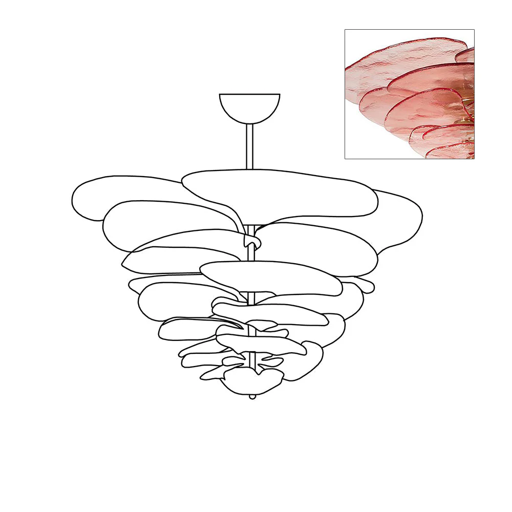 Petals Gold Murano Chandelier - Image 69