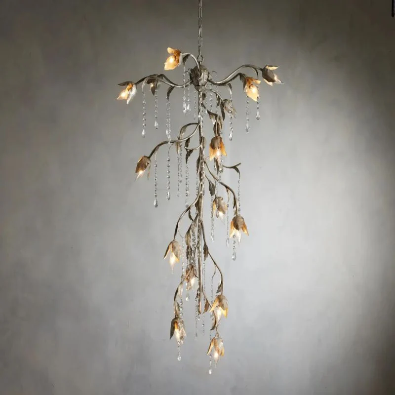 Gothic Viticci Cascade Chandelier 34"H -Silver - Image 6