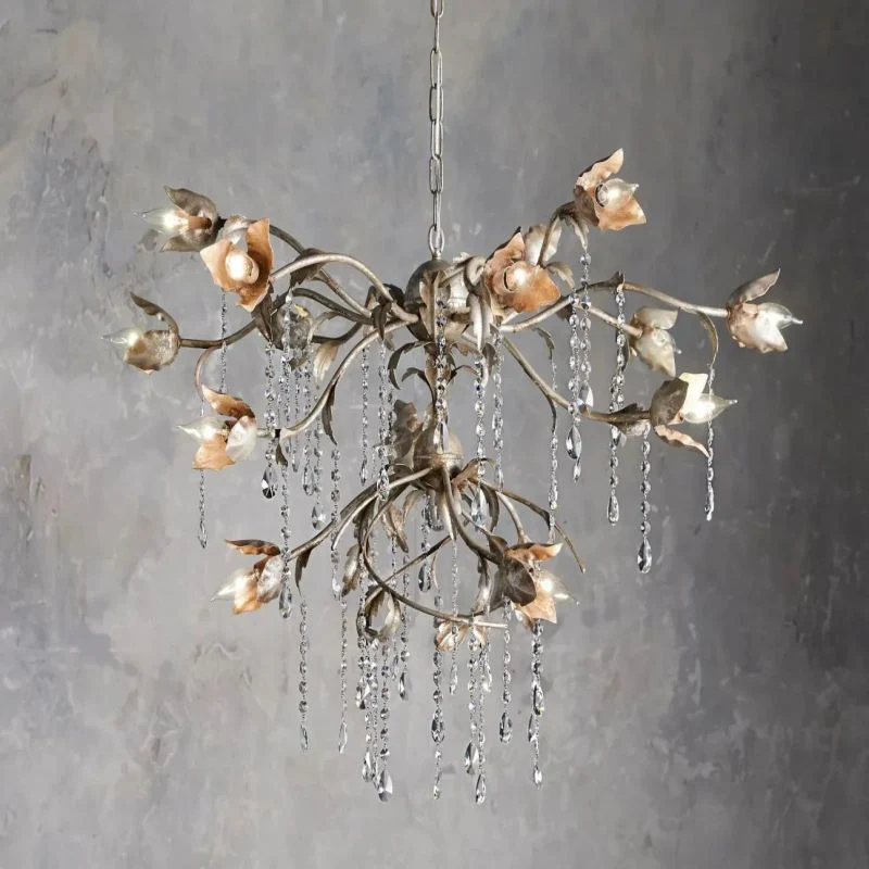 Gothic Viticci Round Chandelier 40"-Silver - Image 4