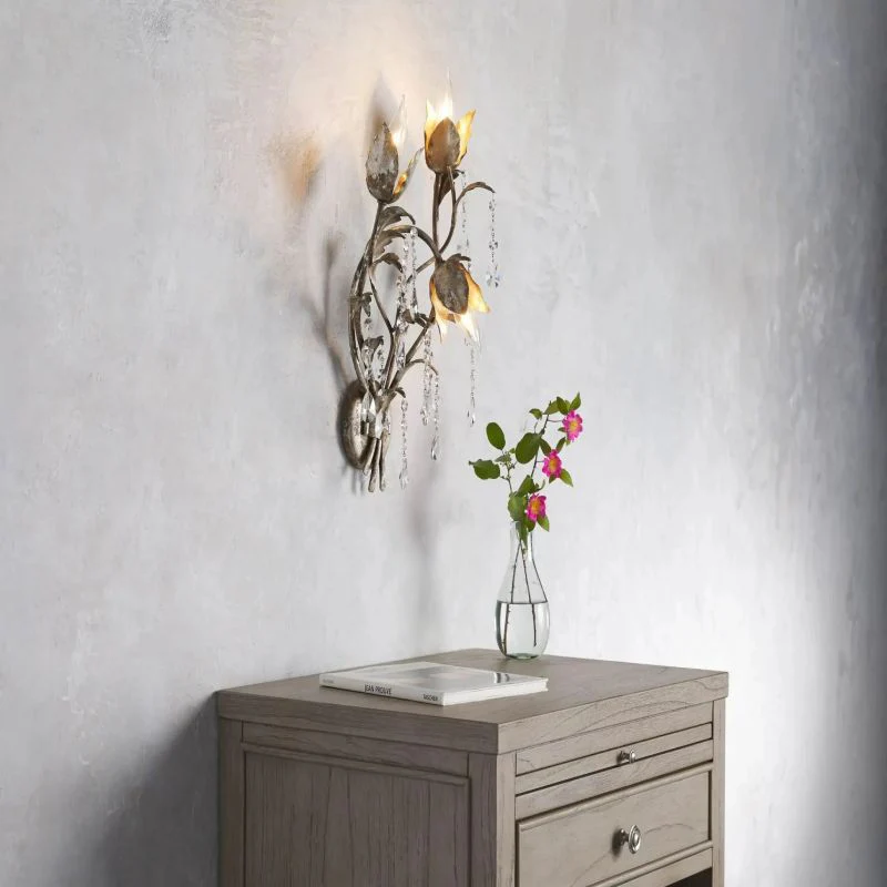Gothic Viticcio Wall Sconce 3-Light 6-Light - Silver - Image 10