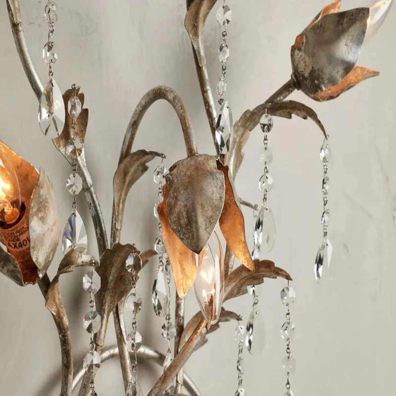 Gothic Viticcio Wall Sconce 3-Light 6-Light - Silver - Image 15