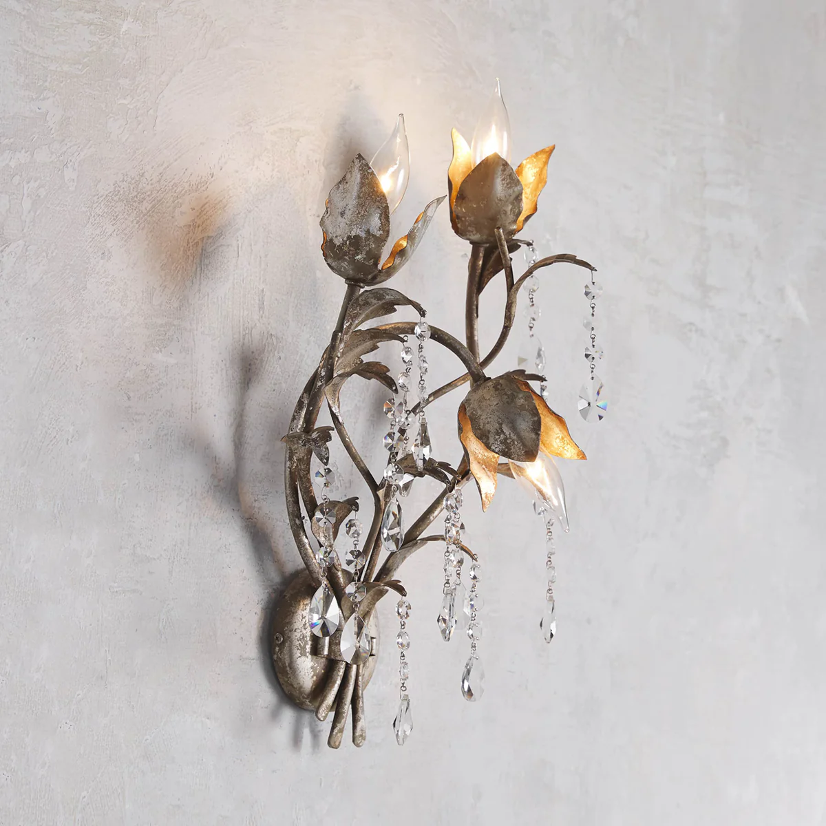 Gothic Viticcio Wall Sconce 3-Light 6-Light - Silver - Image 3
