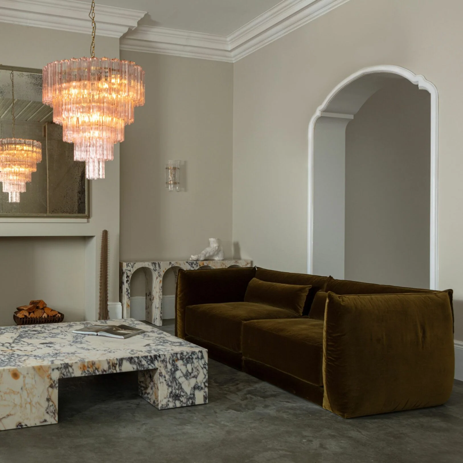 Grande Treviso Murano Chandelier 31.5" - Image 9