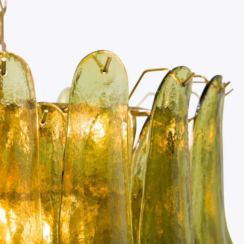 Green Petalo Murano Chandelier - Image 15