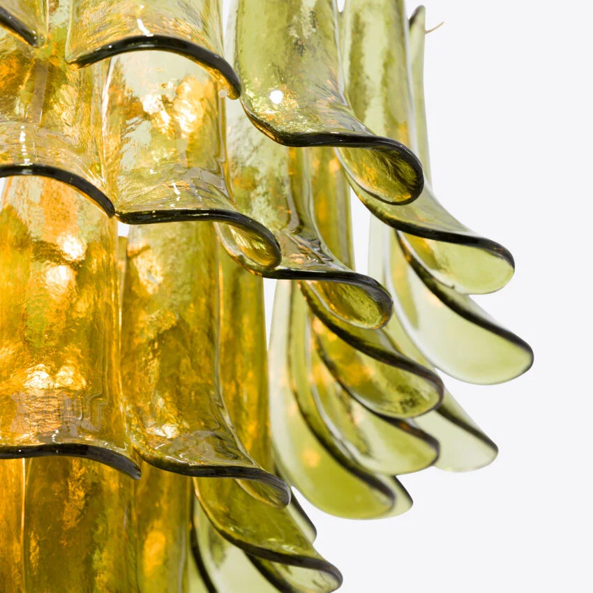 Green Petalo Murano Chandelier - Image 16