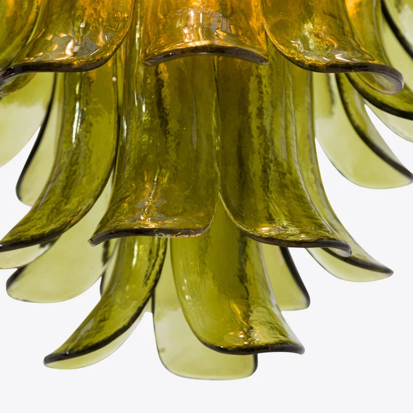 Green Petalo Murano Chandelier - Image 17