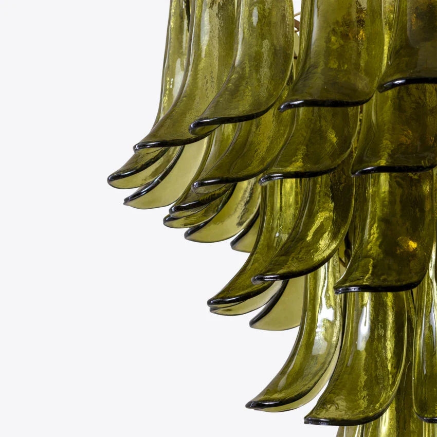 Green Petalo Murano Chandelier - Image 22
