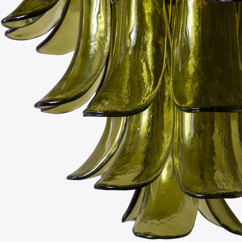 Green Petalo Murano Chandelier - Image 23