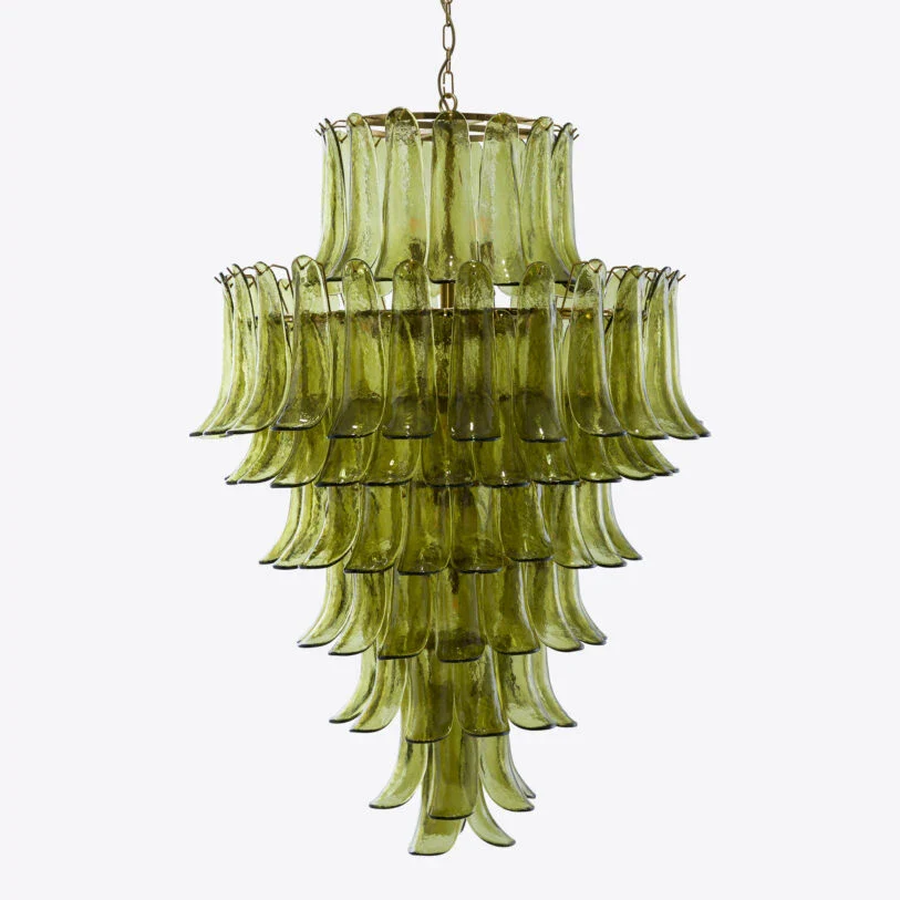 Green Petalo Murano Chandelier - Image 26