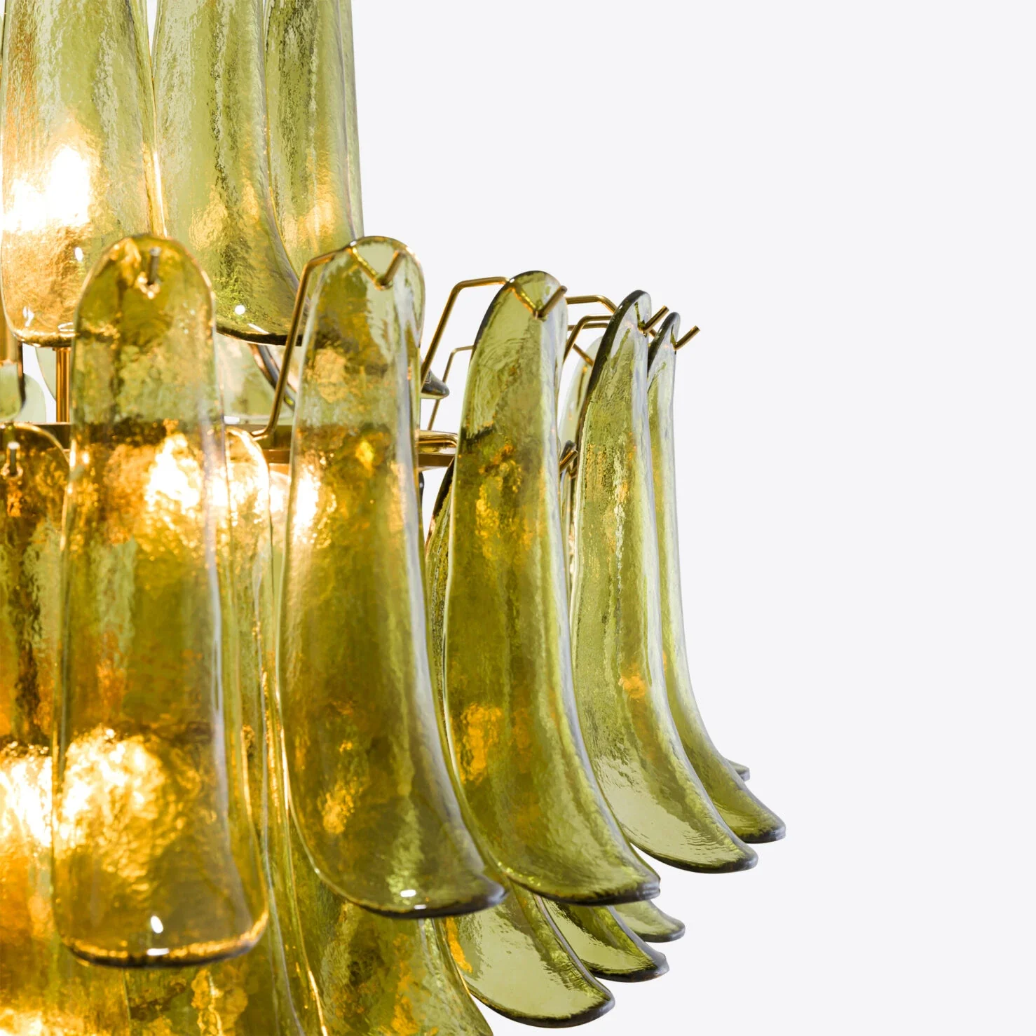 Green Petalo Murano Chandelier - Image 27
