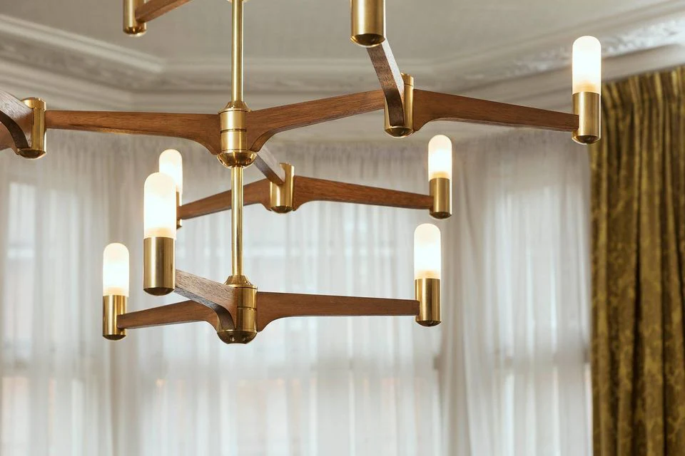 Guinevere 12 Light Modern Brass Chandelier - Joe Scog - Image 2