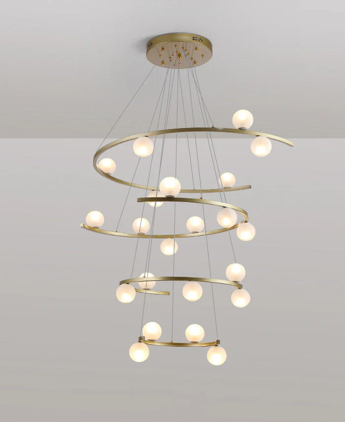 Modern Half Ring LED Chandelier by Aurorae Lighting - Image 10