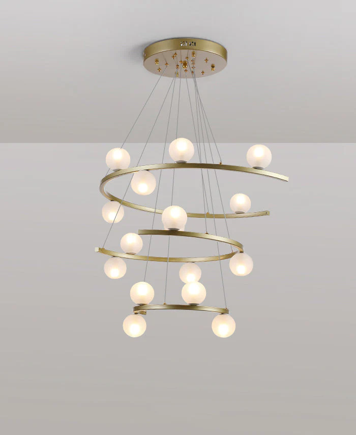 Modern Half Ring LED Chandelier by Aurorae Lighting - Image 11