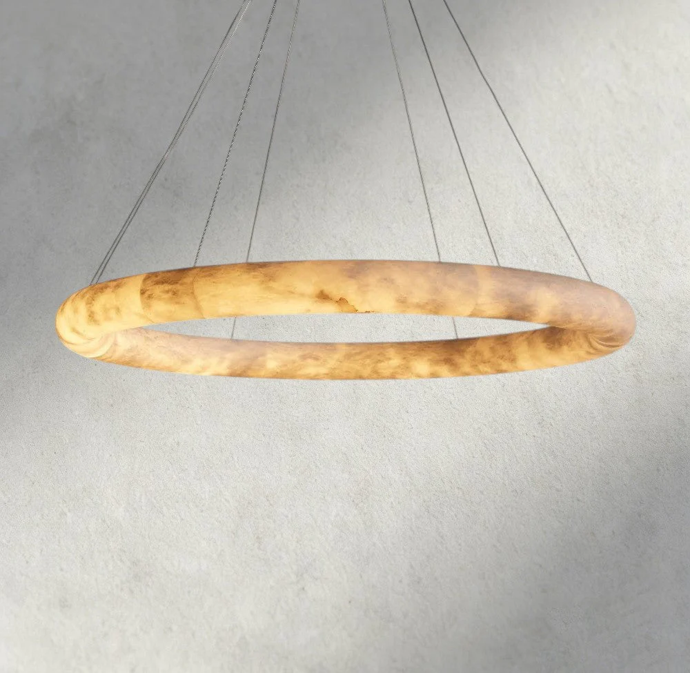 Halima Halo Alabaster Chandelier - Image 2