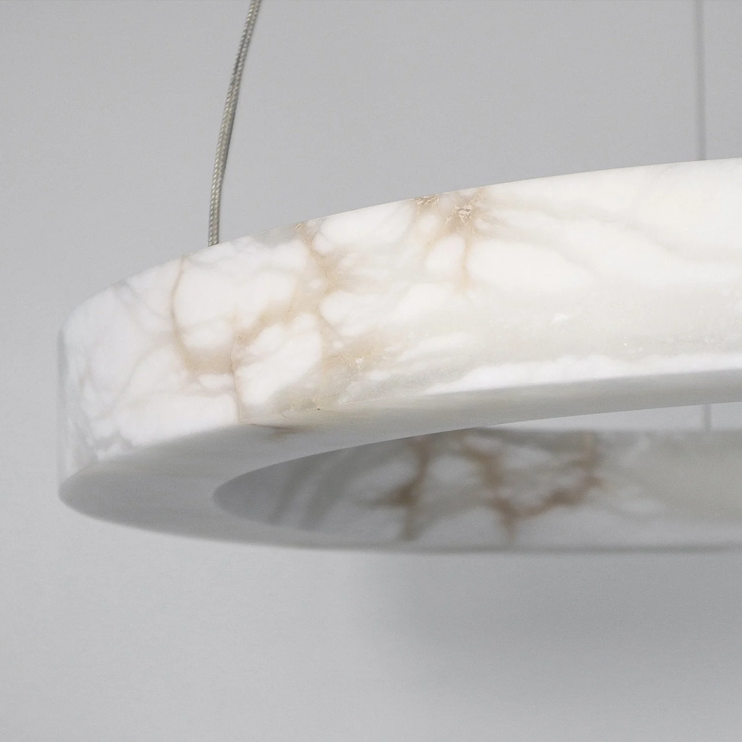 Halo Alabaster Natural Stone Chandelier - Image 6