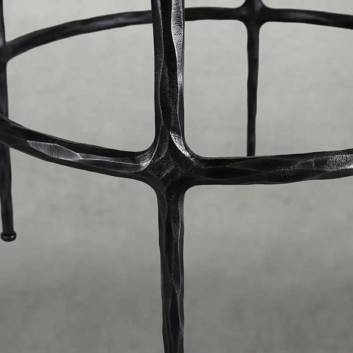 Hand-Forged Metal Bar Swivel Counter Stool - Image 20