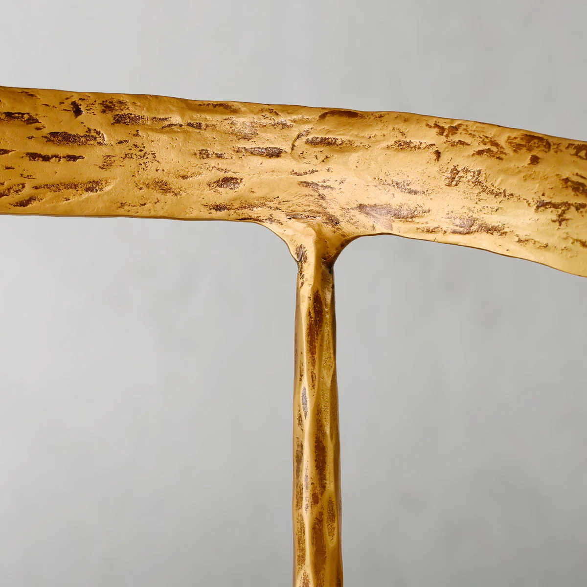 Hand-Forged Metal Curved Chair - Image 7