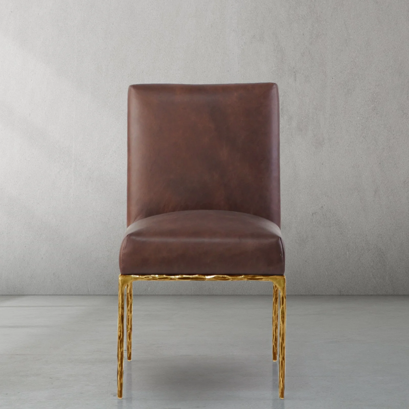 Hand-Forged Metal Minimalist Fabric Dining Chair - Image 18