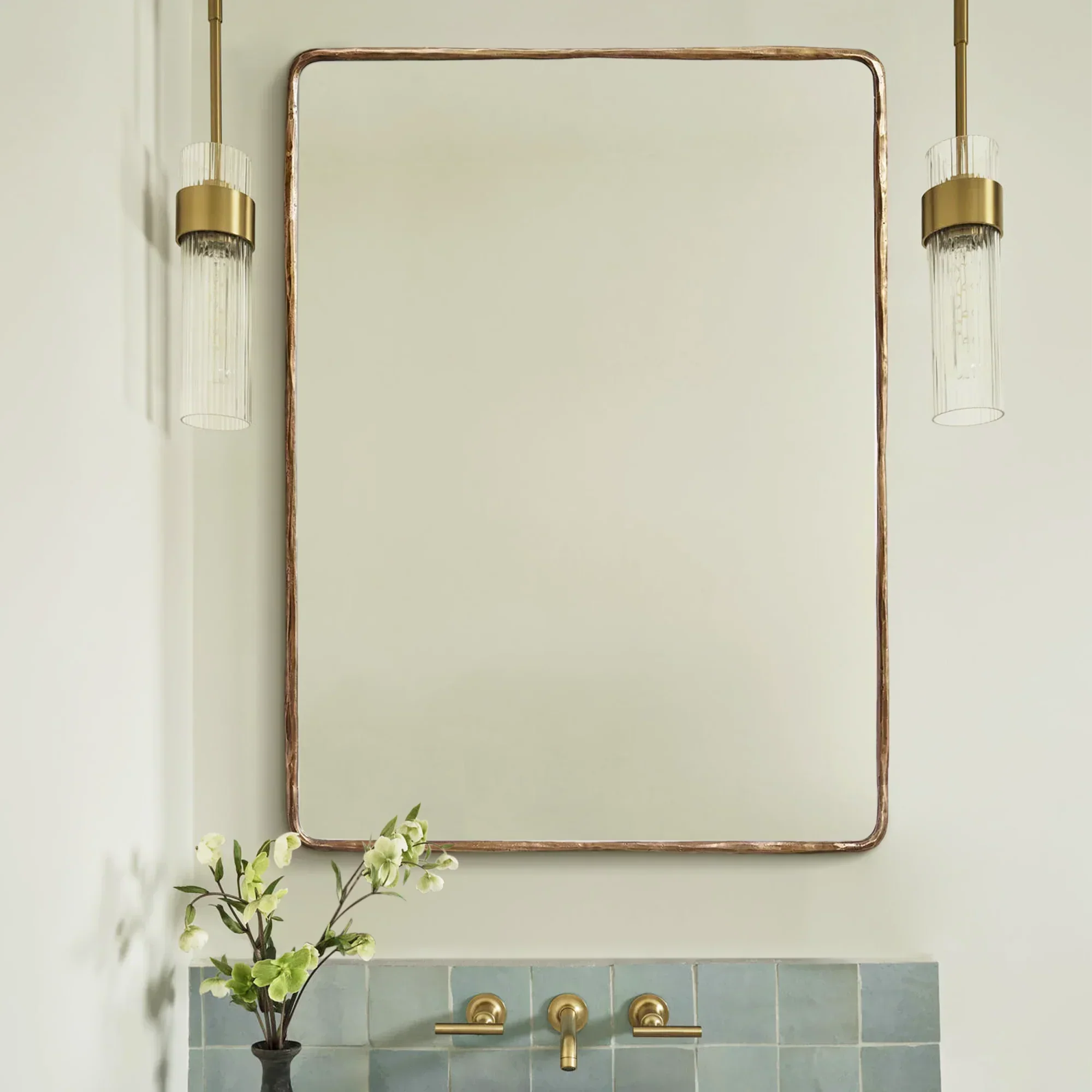 Hand-Forged Metal Mirror - Image 3