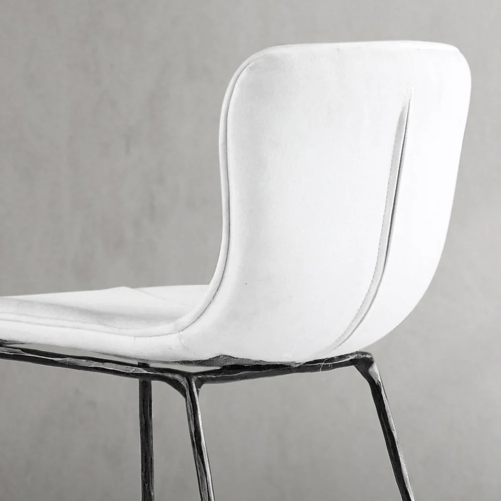 Hand-Forged Metal Modern Bar Chair - Image 14