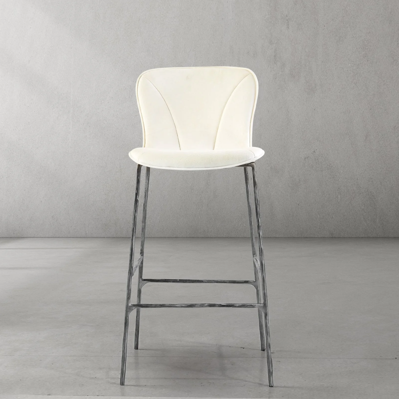 Hand-Forged Metal Modern Bar Chair - Image 18