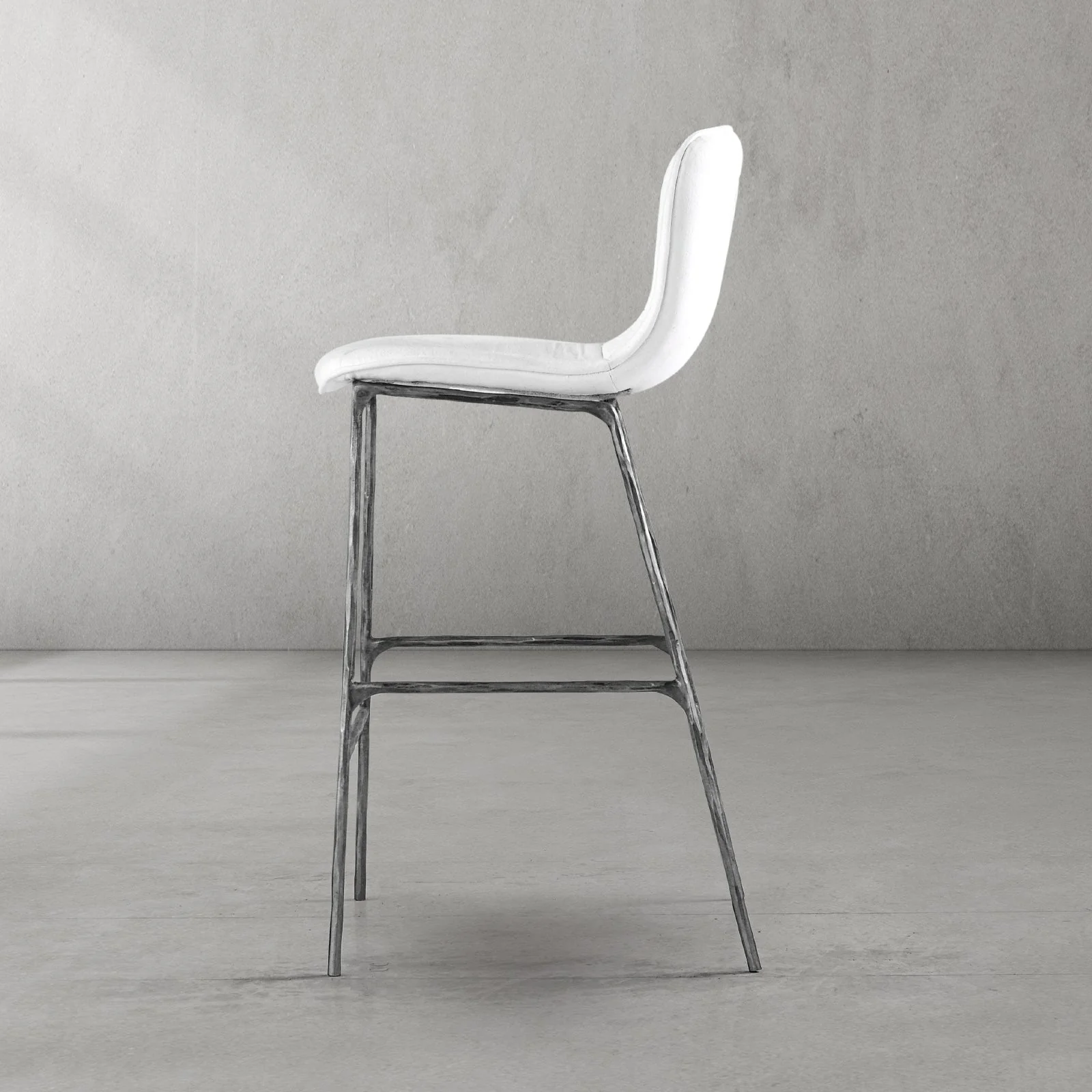 Hand-Forged Metal Modern Bar Chair - Image 19