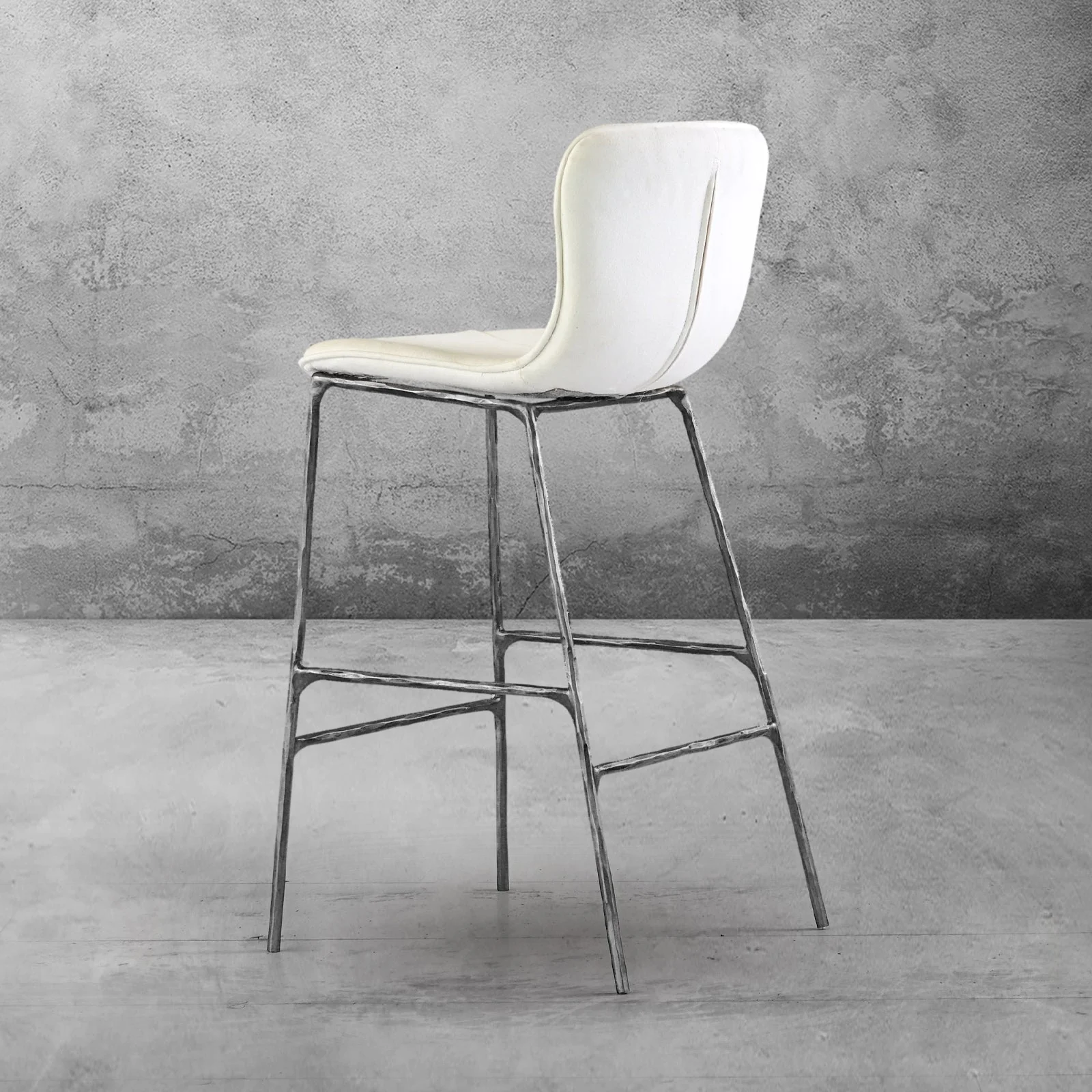 Hand-Forged Metal Modern Bar Chair - Image 20