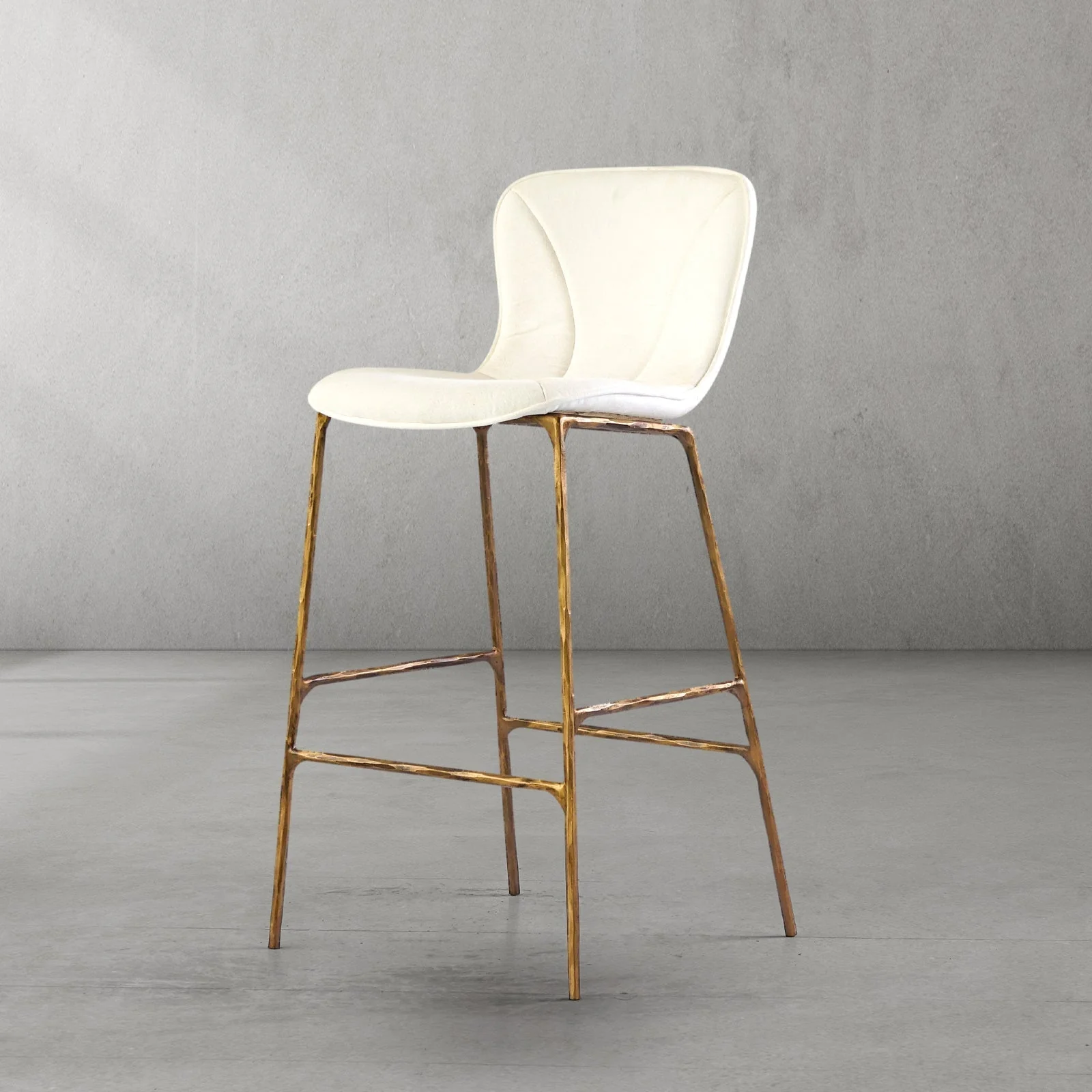 Hand-Forged Metal Modern Bar Chair - Image 25