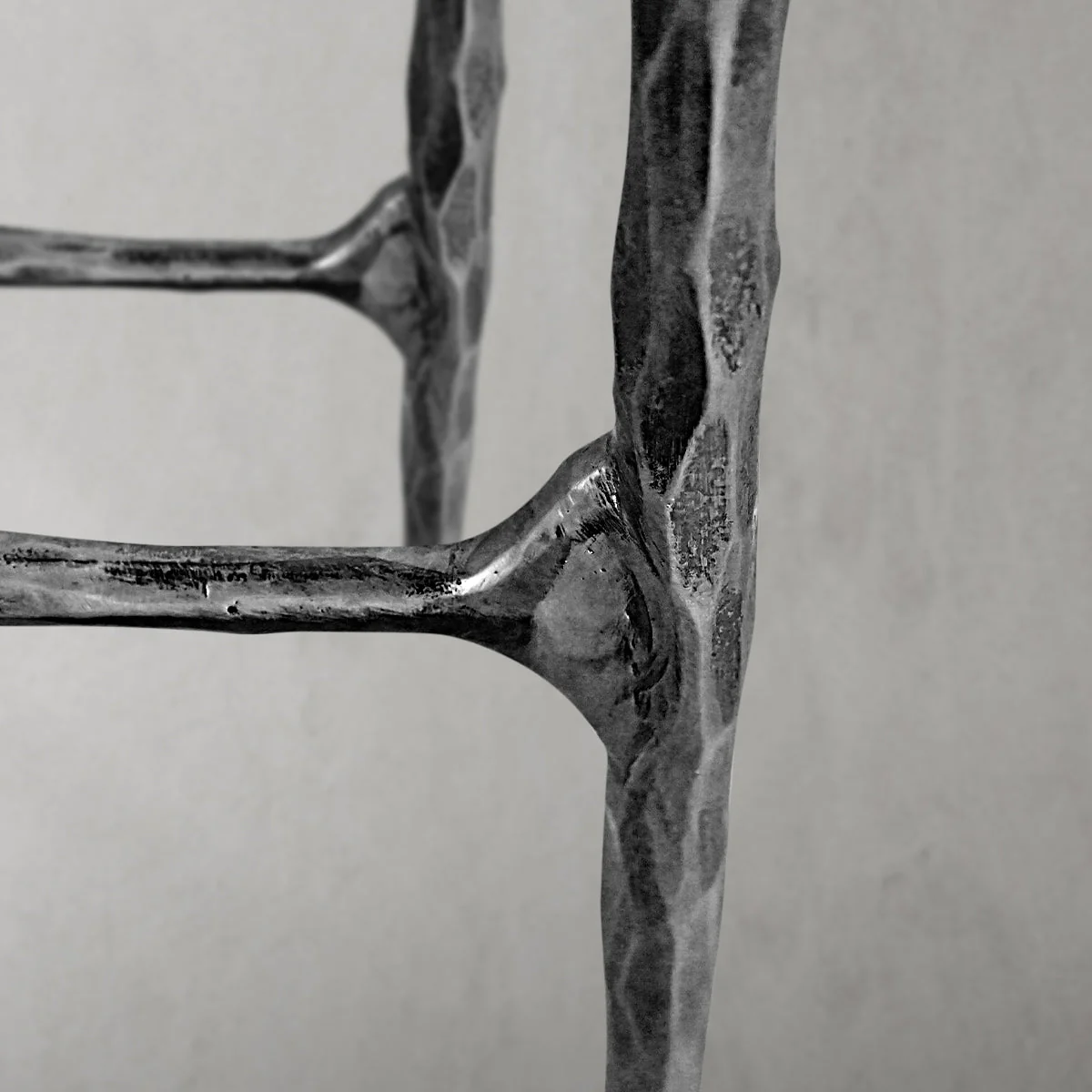 Hand-Forged Metal Rectangle Marble Desk - Image 9
