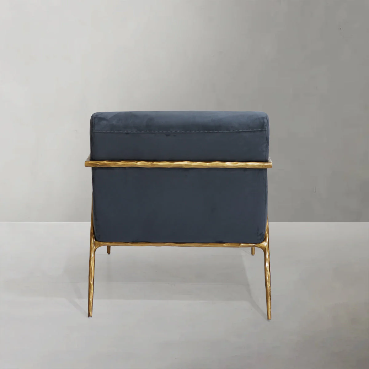 Hand-Forged Metal Retro Silver Iron Frame Track Armchair - Image 16
