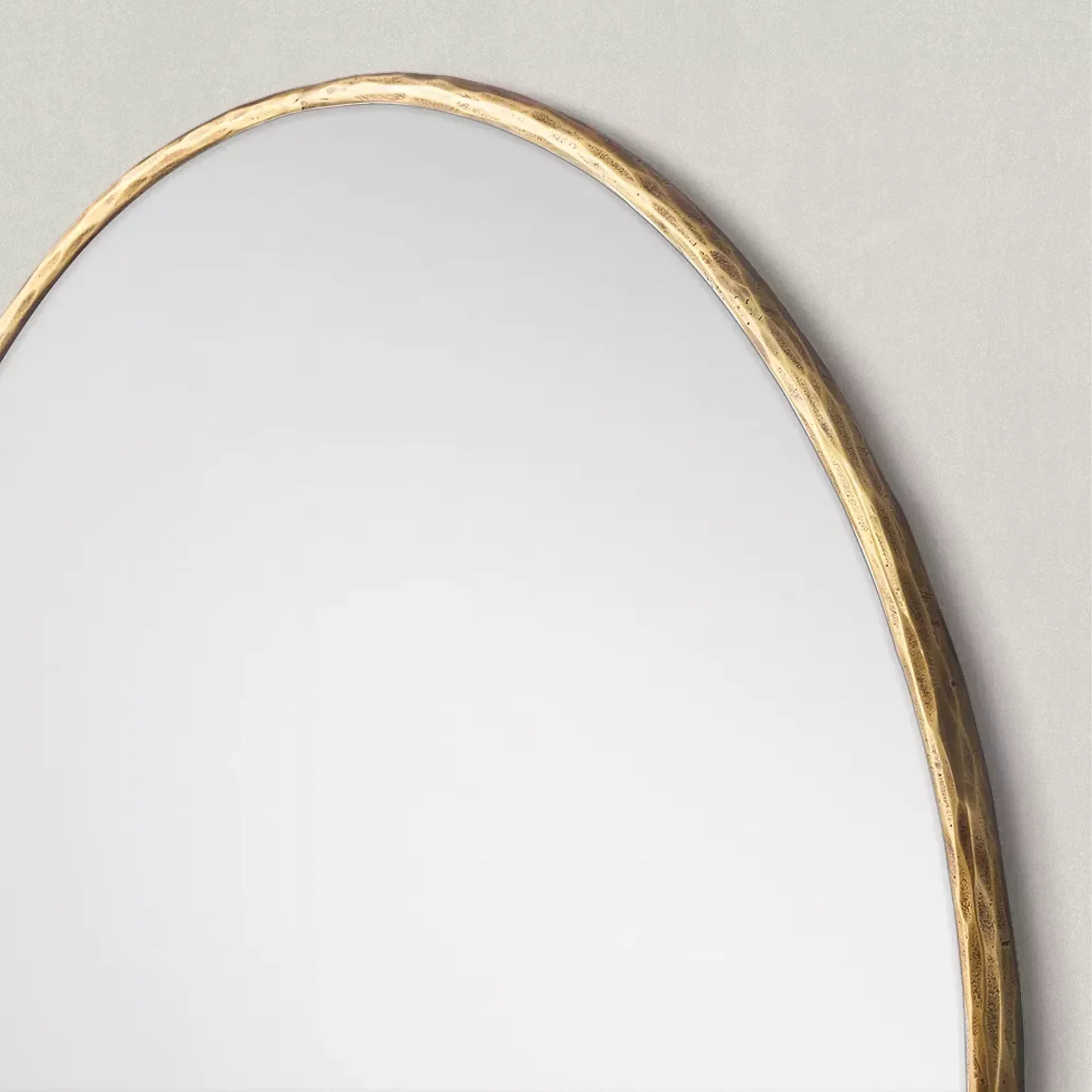 Hand-Forged Metal Round Mirror - Image 8