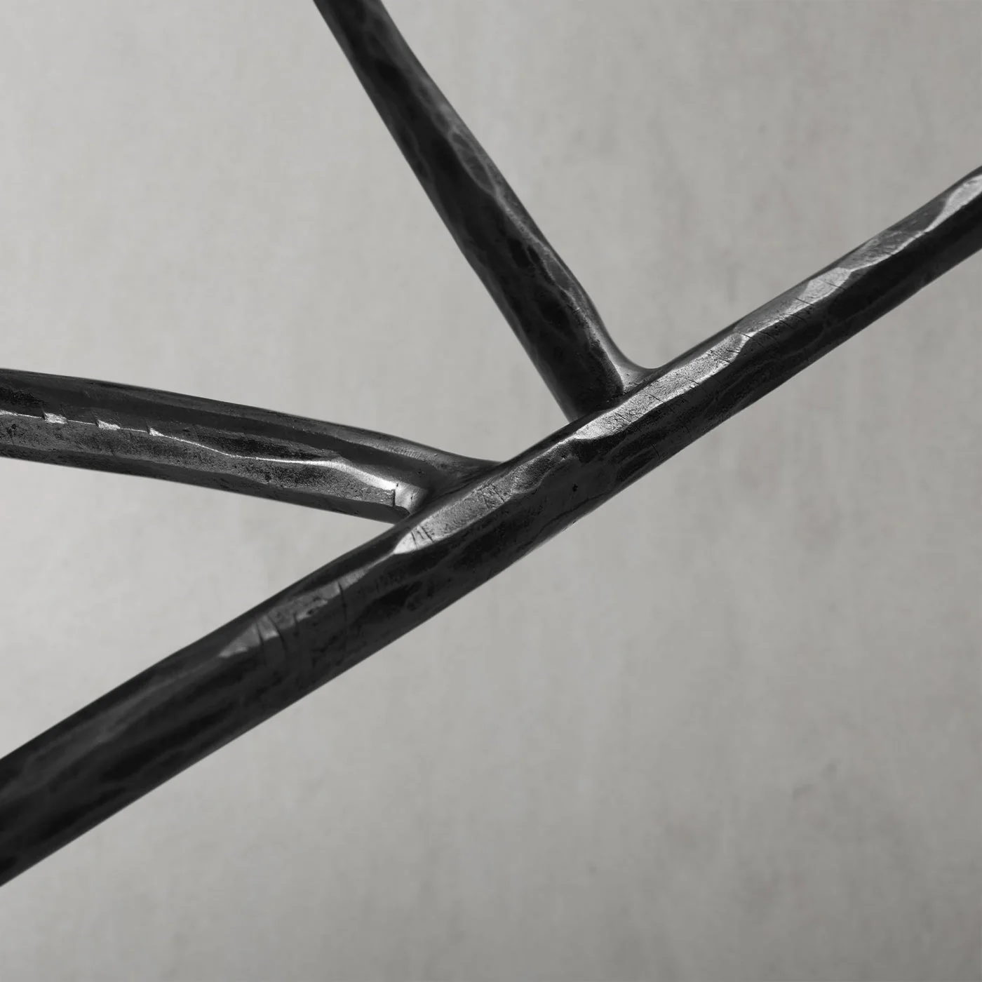 Hand-Forged Metal Semi-circle Console Table - Image 8