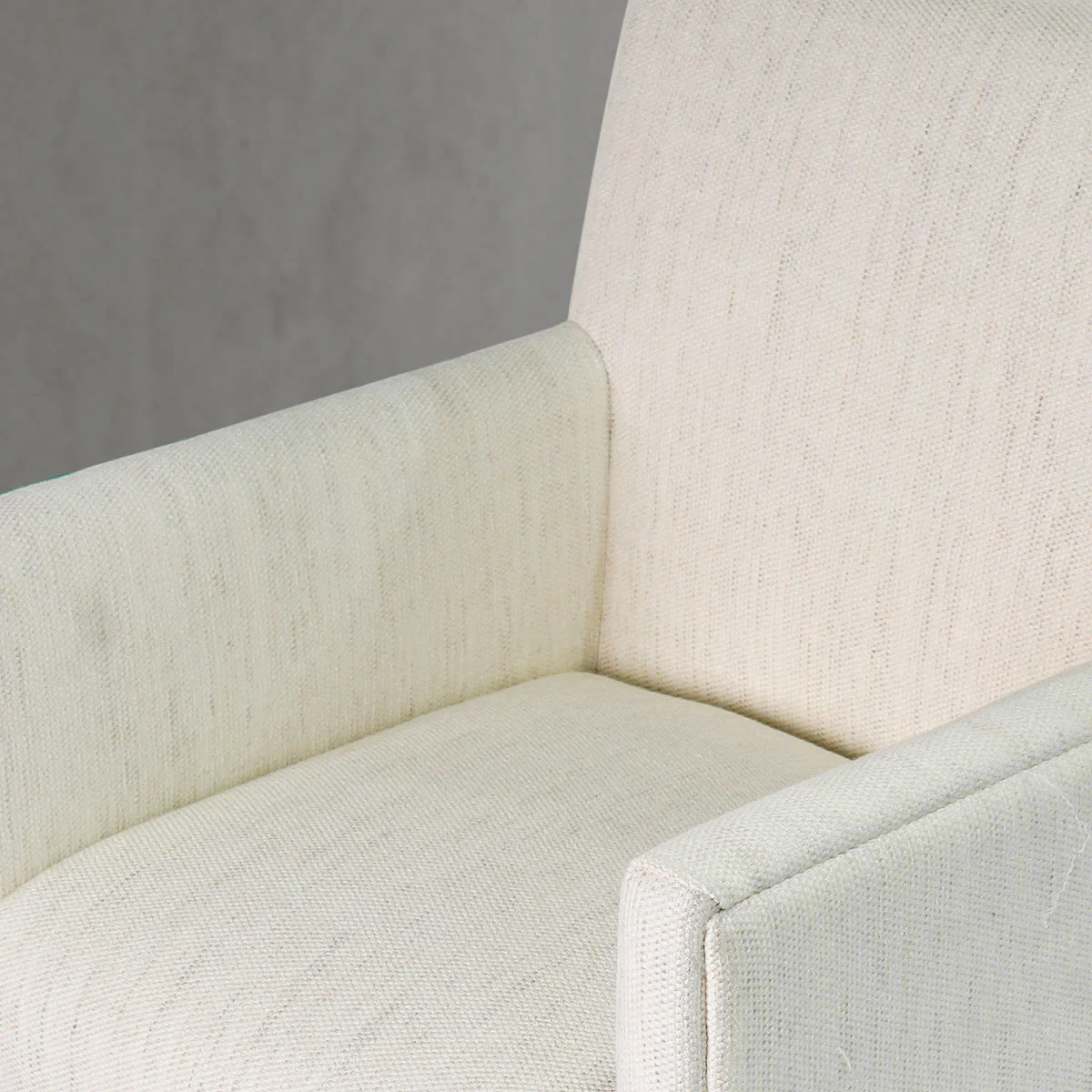 Hand-Forged Metal Track Fabric Lounge Armchair - Image 23