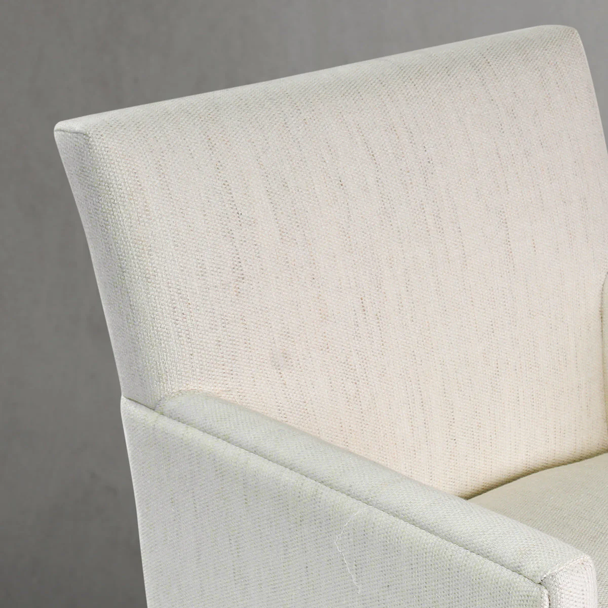 Hand-Forged Metal Track Fabric Lounge Armchair - Image 6