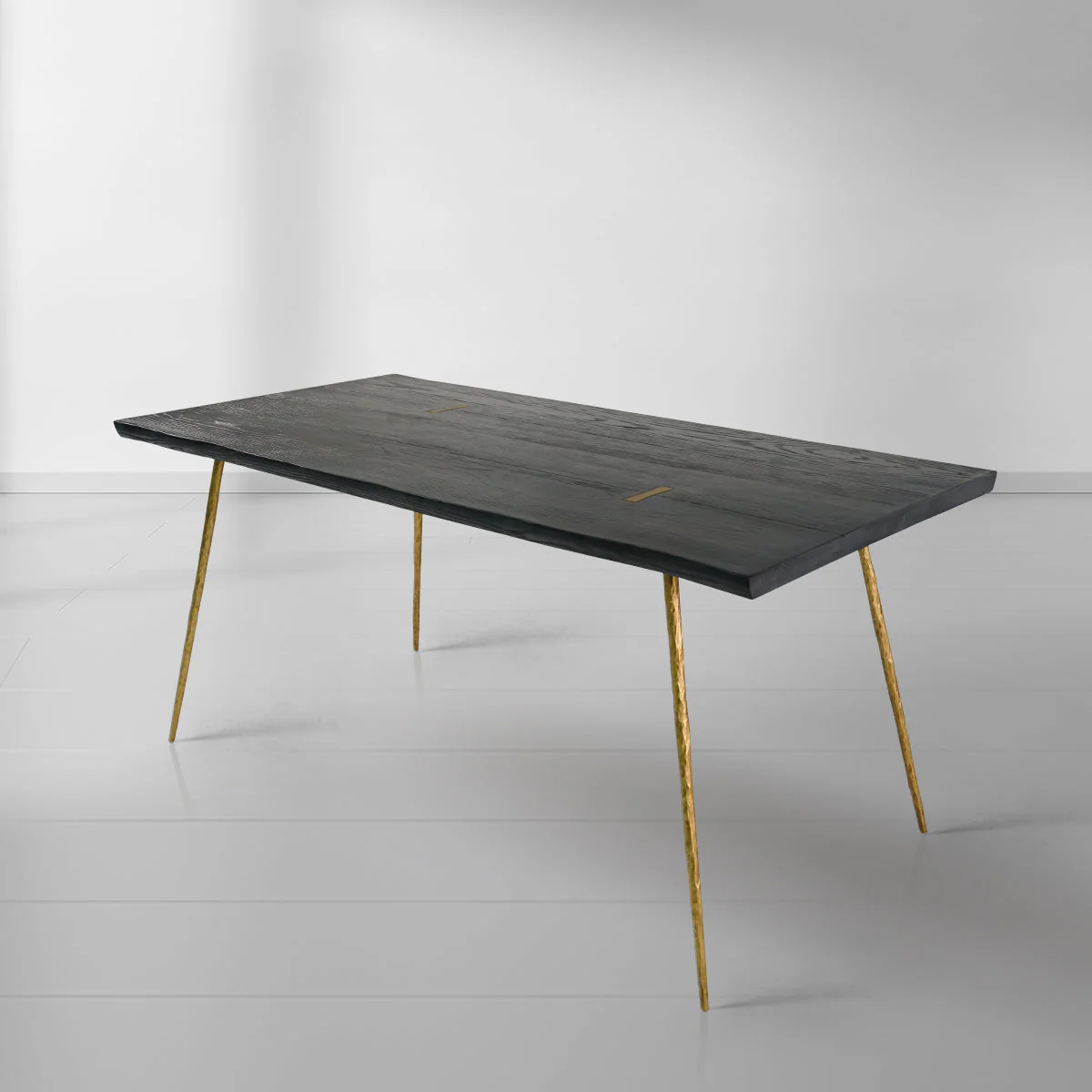 Hand-Forged Metal Vintage Style Metal Frame Dining Table - Image 5