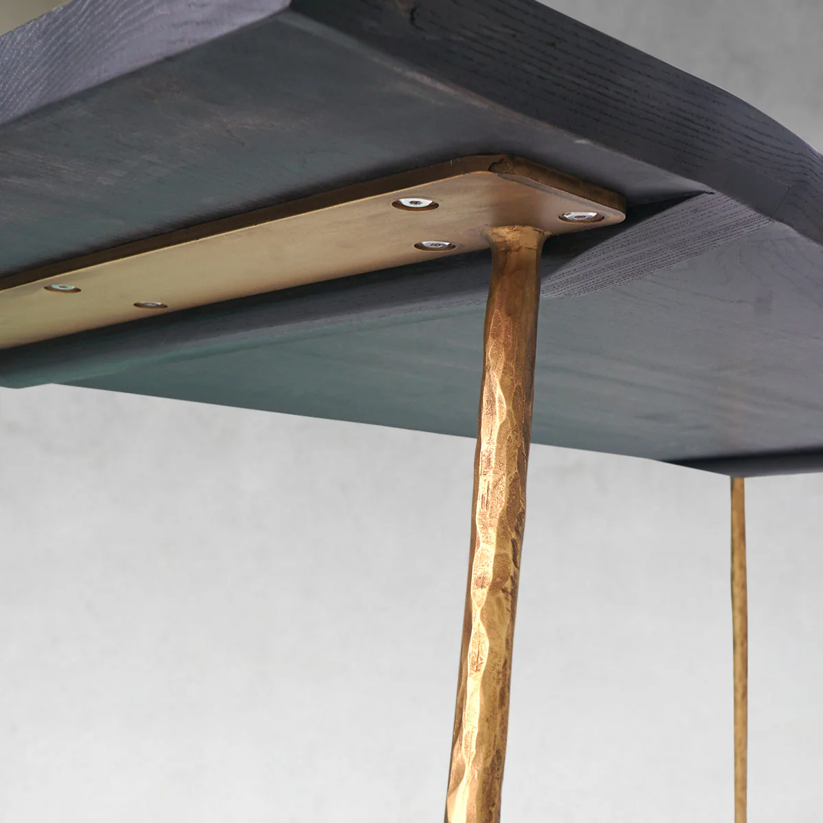 Hand-Forged Metal Vintage Style Metal Frame Dining Table - Image 7