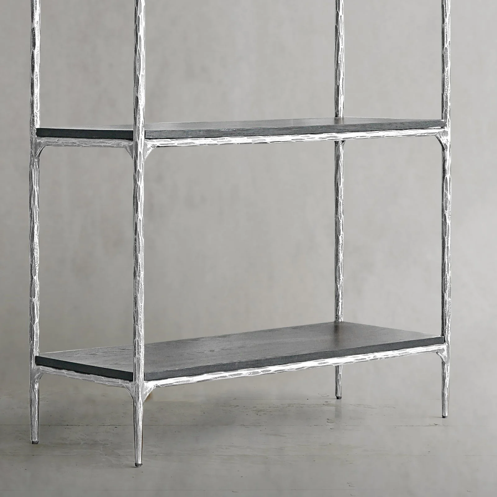 Hand-Forged Metal White Marble Shelving - Image 20