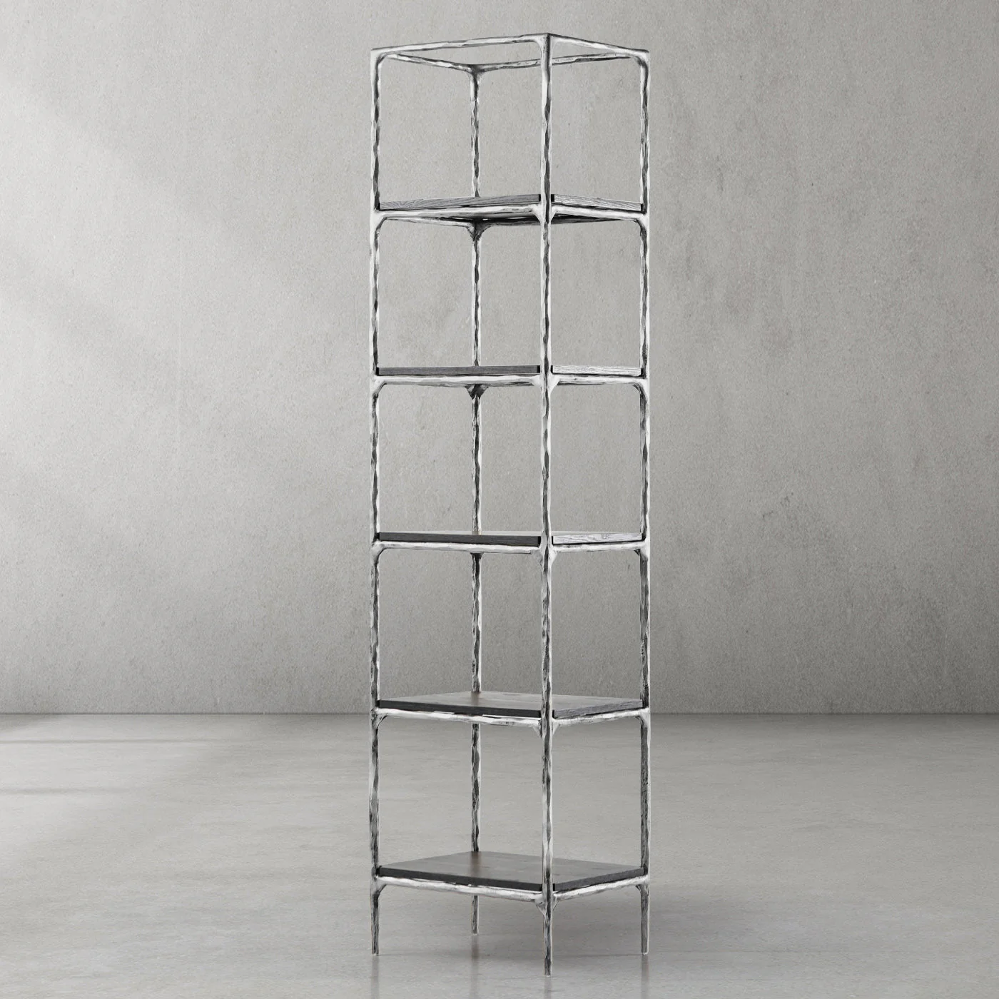Hand-Forged Metal Wooden Shelving - Image 16