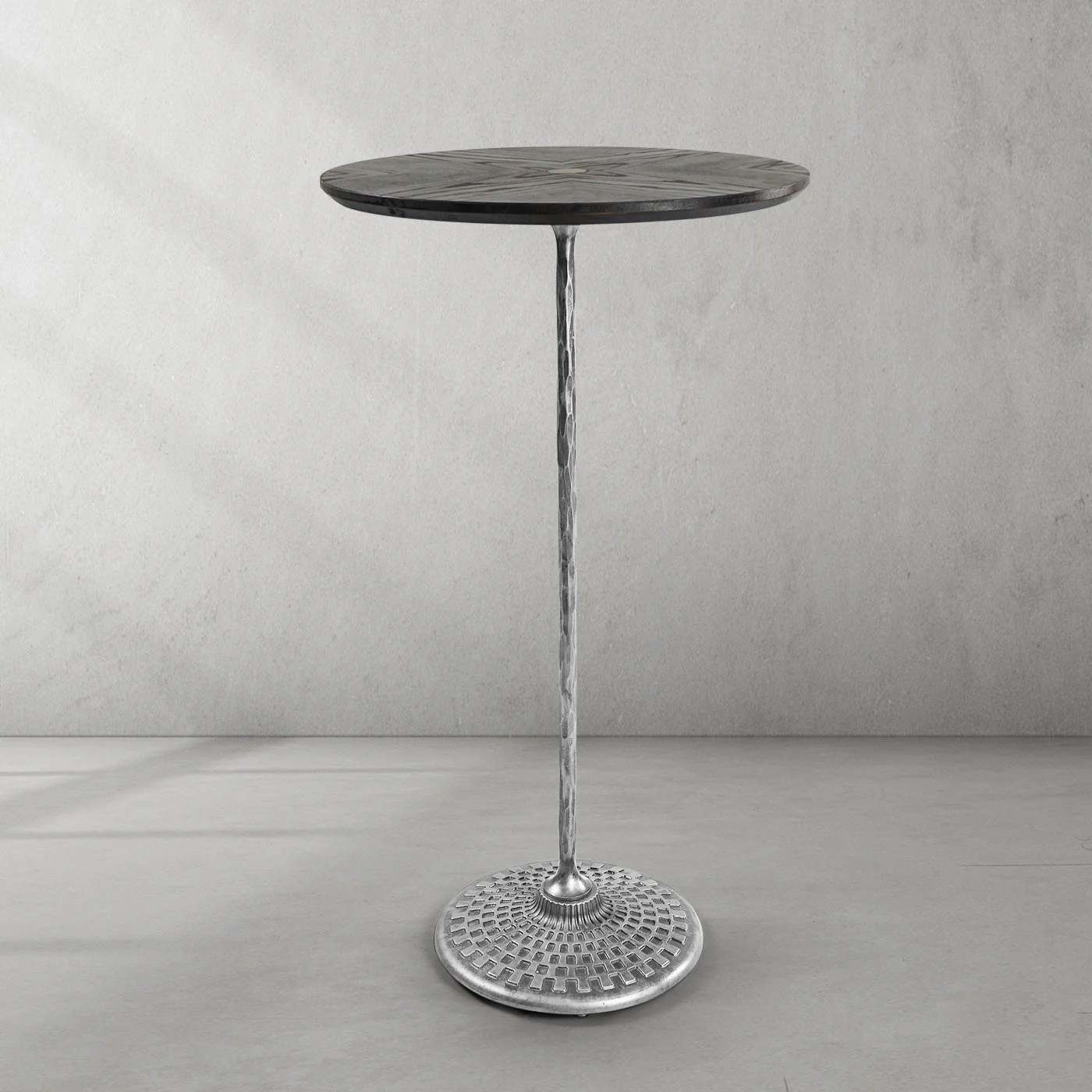 Hand-Forged Metal Wooden Side Table - Image 26