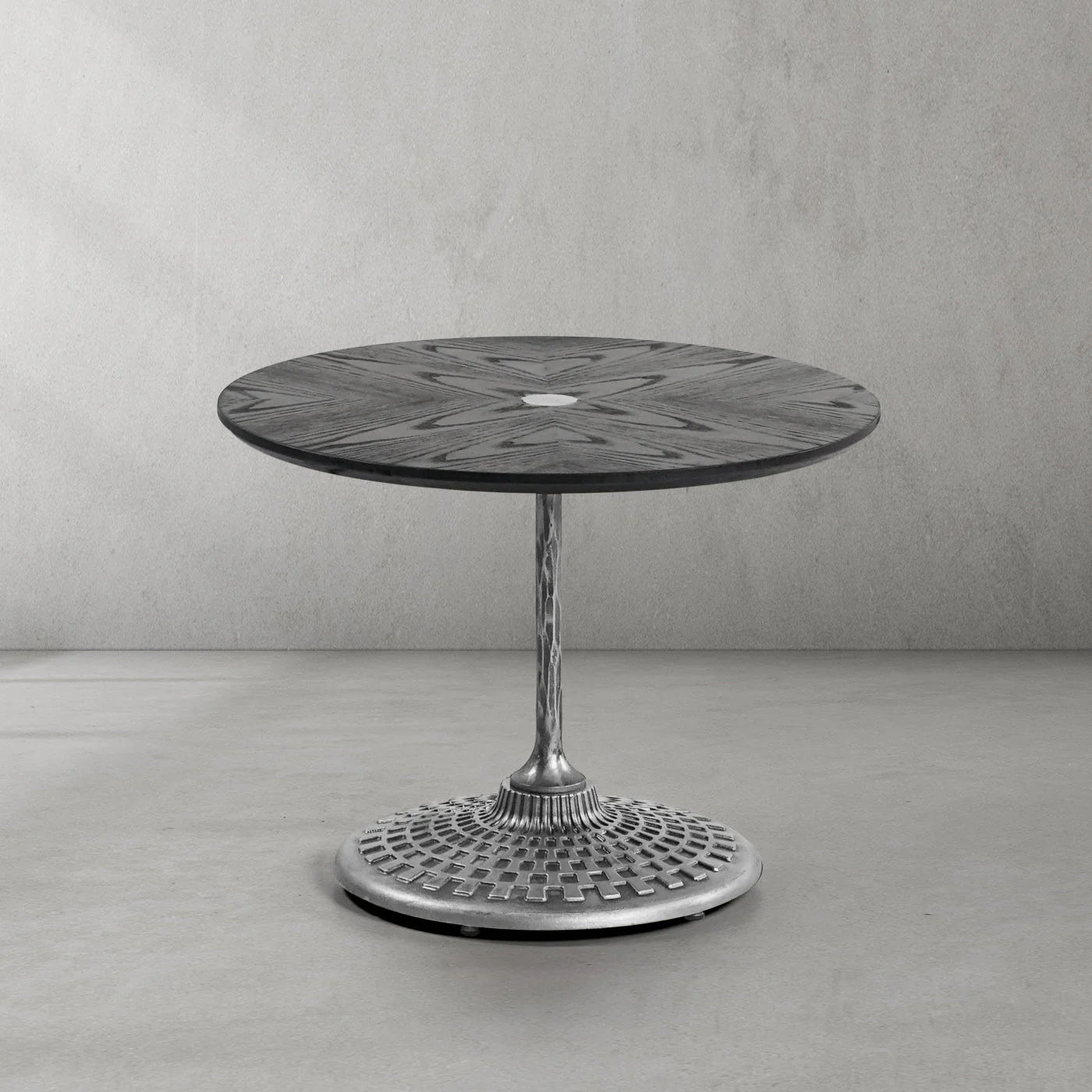Hand-Forged Metal Wooden Side Table - Image 39