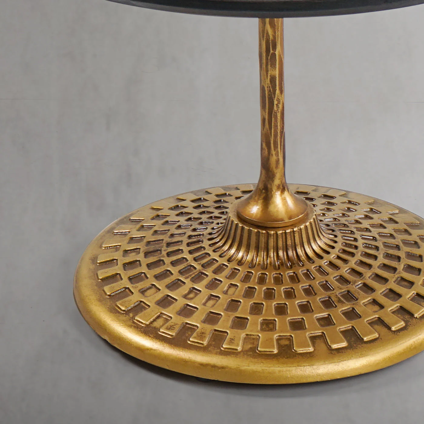 Hand-Forged Metal Wooden Side Table - Image 5