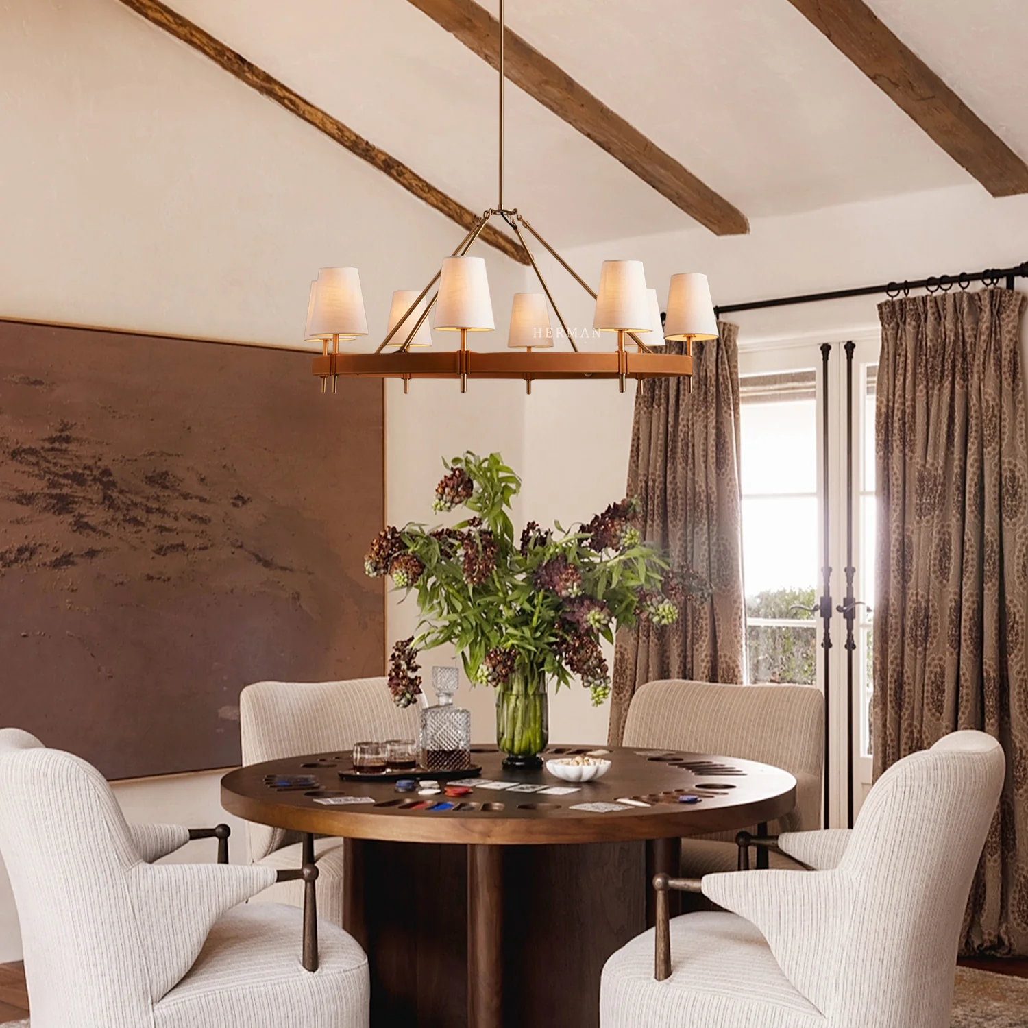 Hastings 8-Light Halo Chandelier