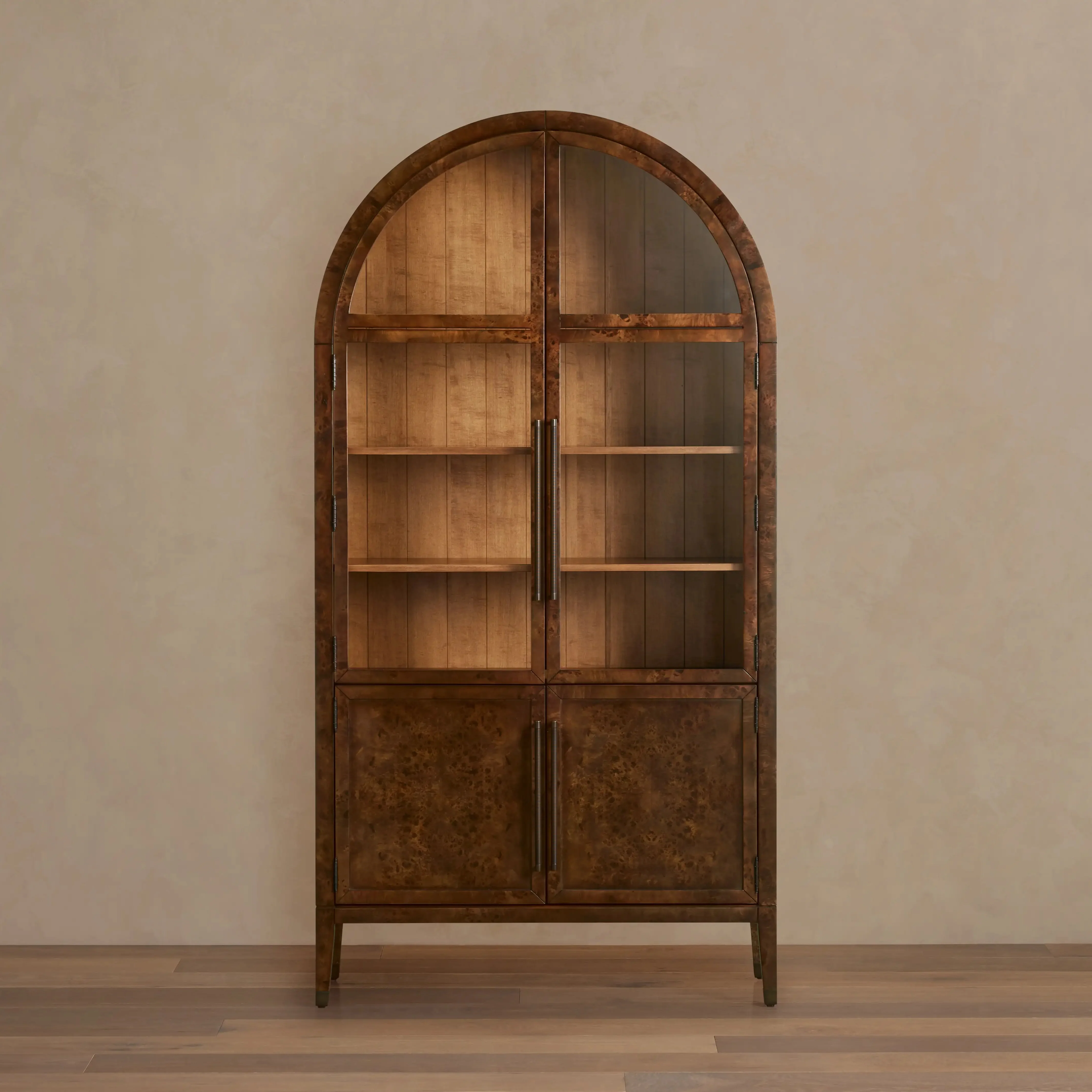 Hattie Burl Glass Cabinet - Image 2