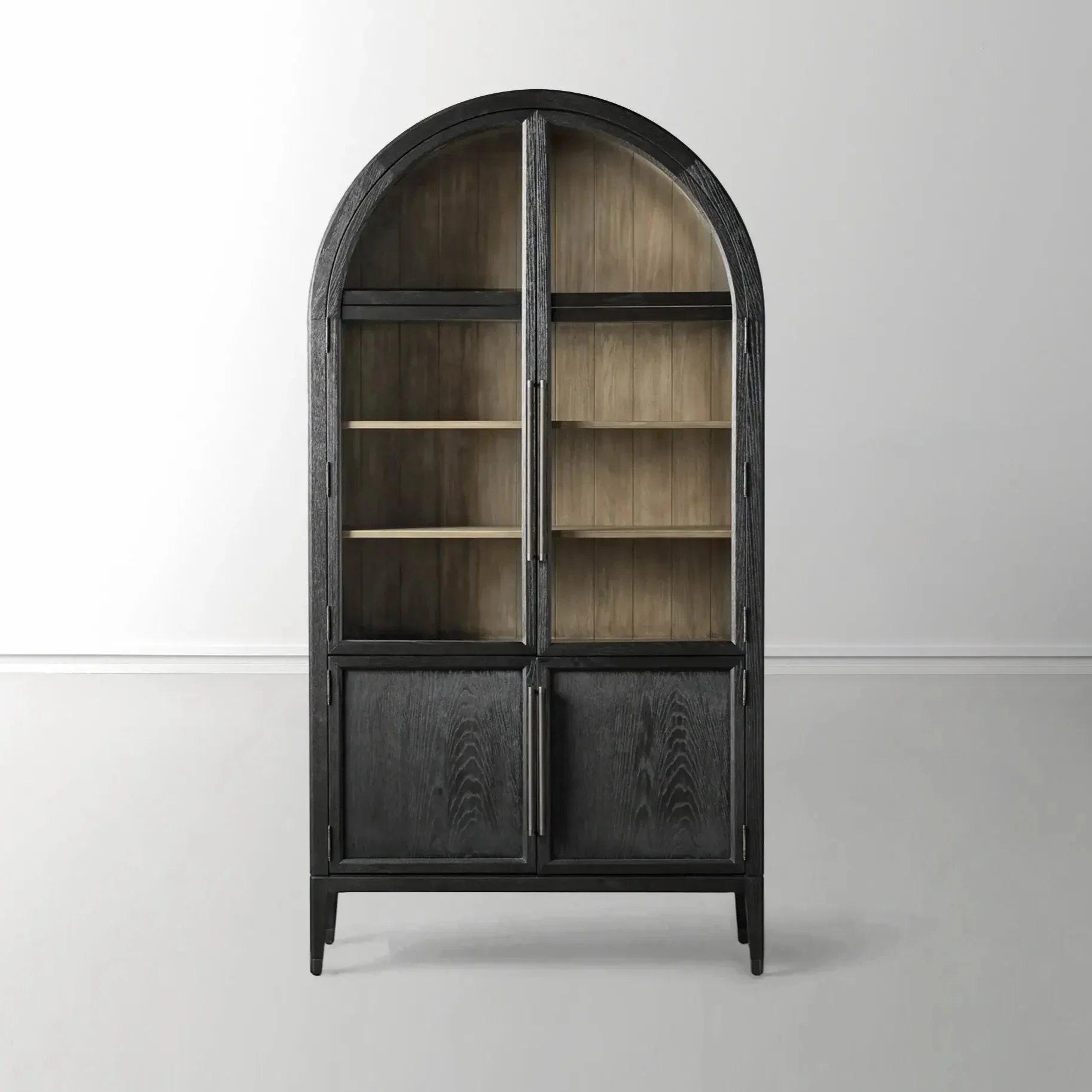 Hattie Glass Accent Cabinet in Oak 36"W 46"W - Image 35
