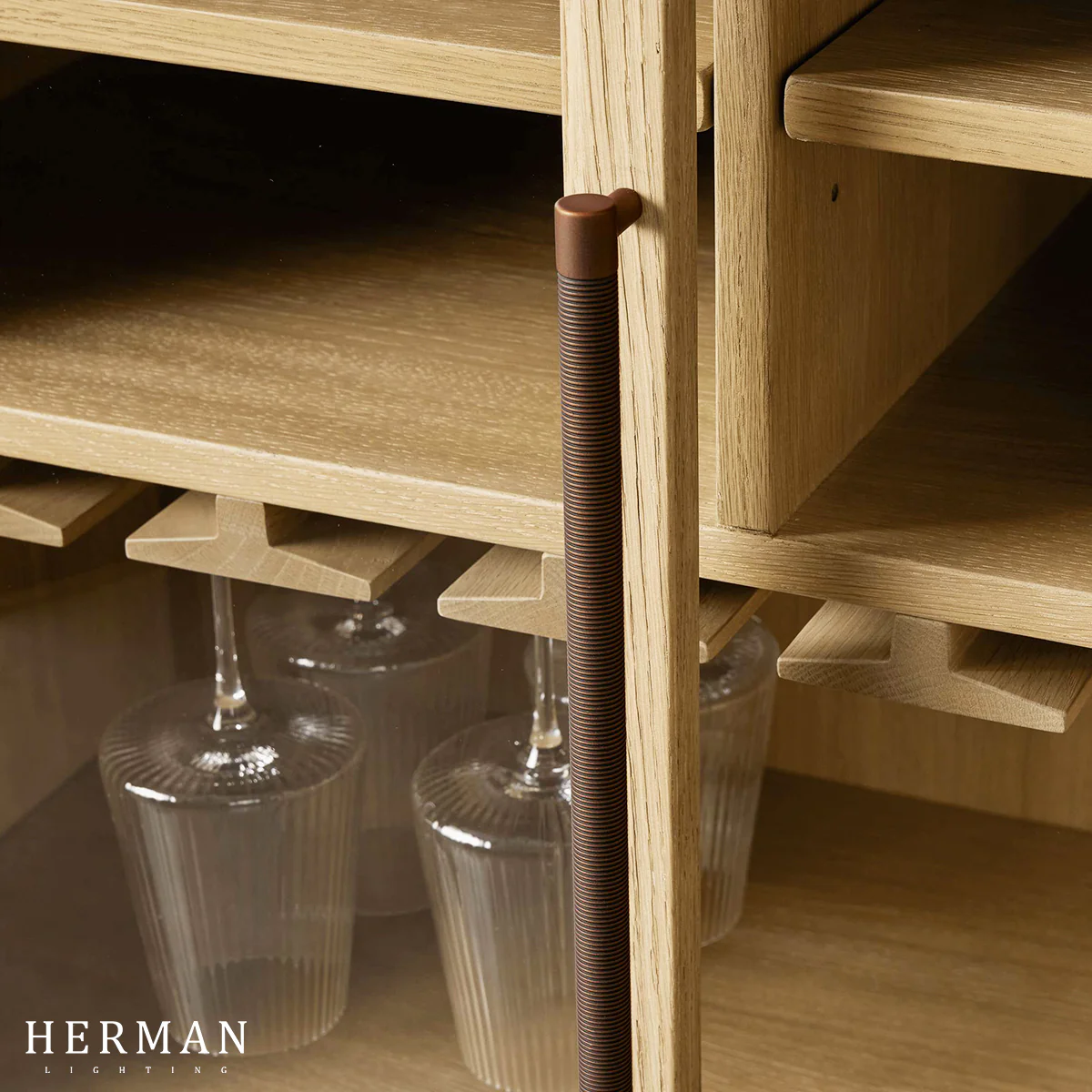Hattie Low Bar Cabinet in Oak 36"W - Image 7