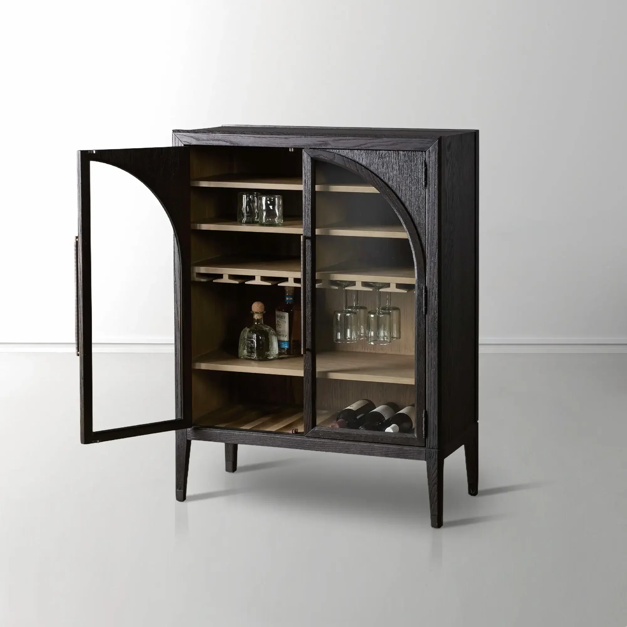 Hattie Low Bar Cabinet in Oak 36"W - Image 9