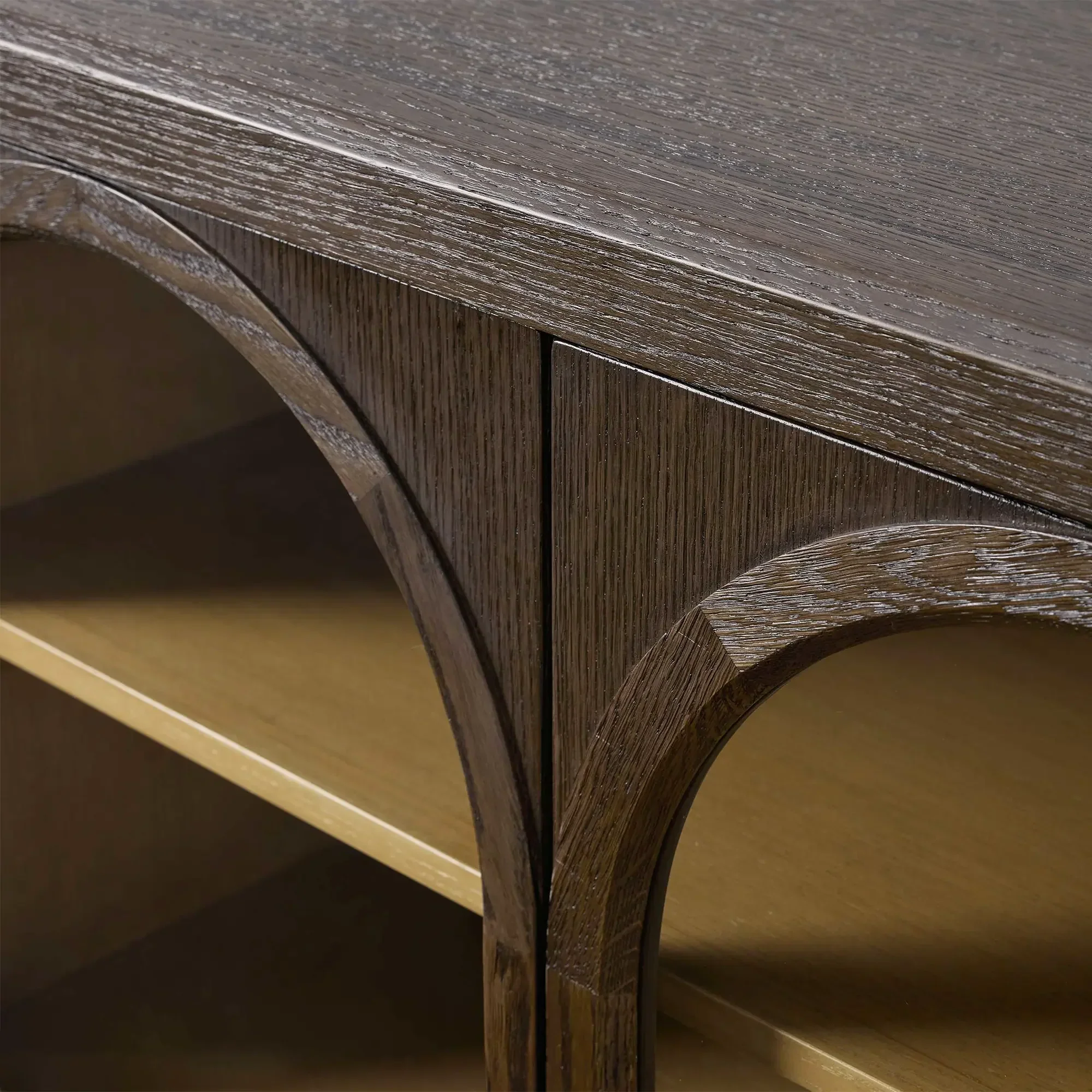 Hattie Media Console in Oak 80"W - Image 16