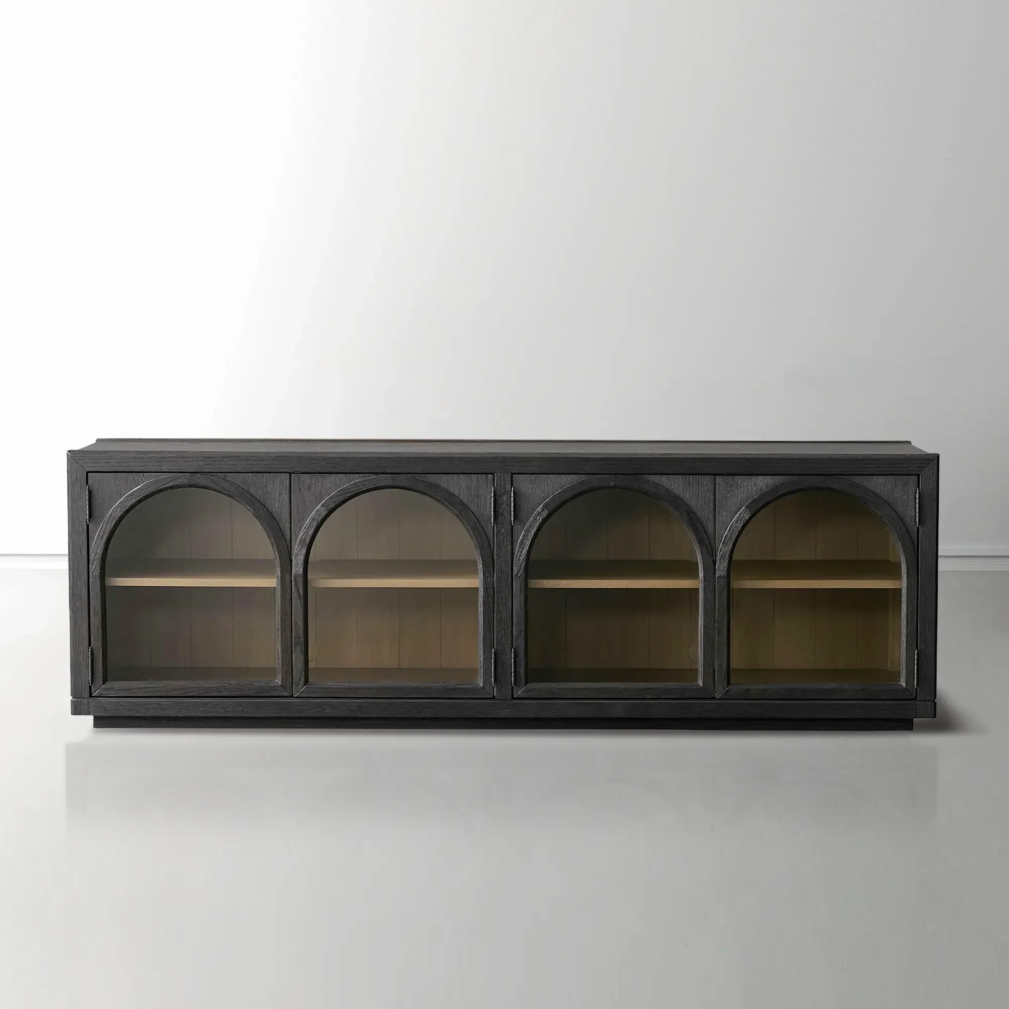 Hattie Media Console in Oak 80"W - Image 5