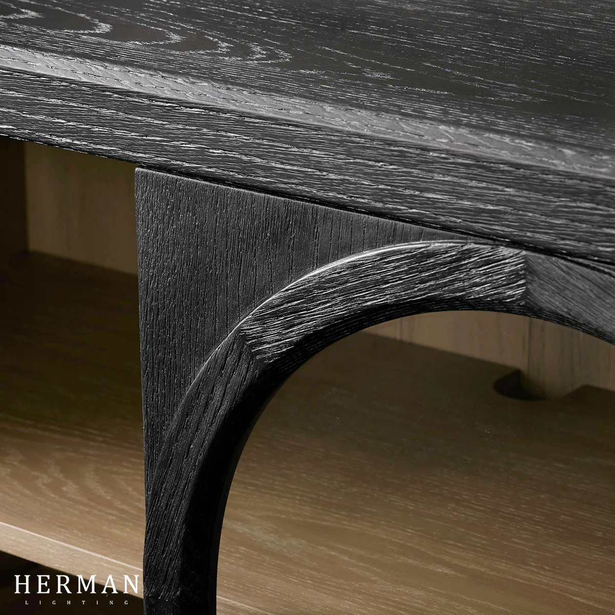 Hattie Media Console in Oak 80"W - Image 8